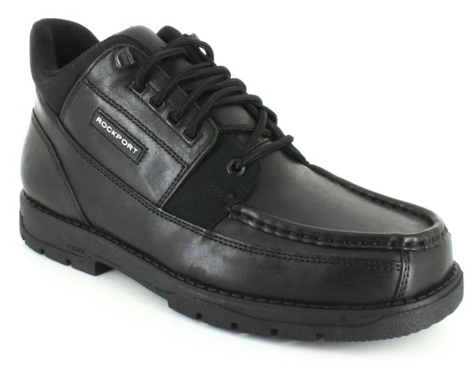 Rockport black leather shoes on sale