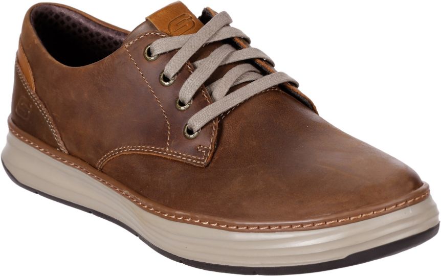 Skechers Moreno Gustom Chestnut Dark Brown Men S Shoes Wynsors