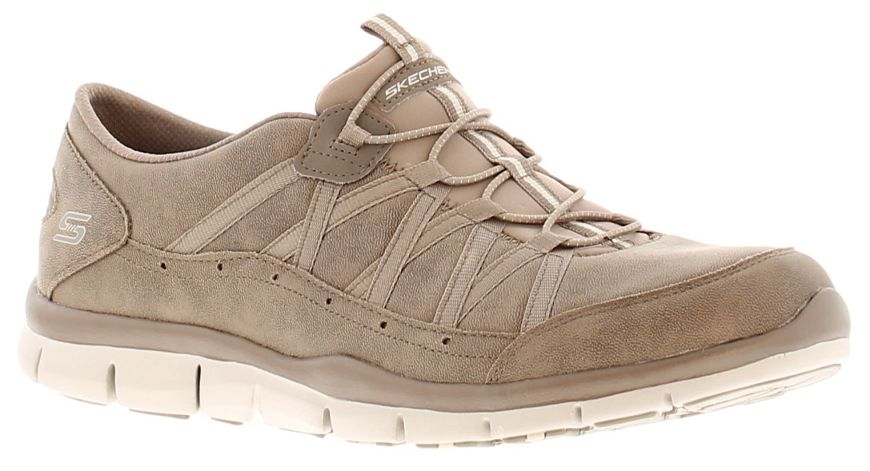 Skechers Sk Gratis Fine Taste Beige Women S Trainers Wynsors