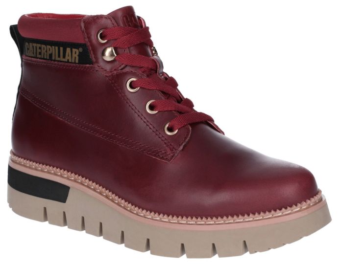 Caterpillar Pastime Wine Womens Boots Wynsors