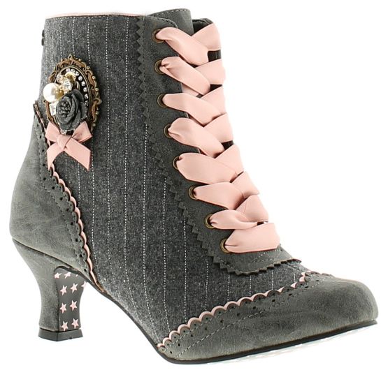 Joe Browns Couture Ambrose Couture Boot Grey Pink Womens Boots Wynsors