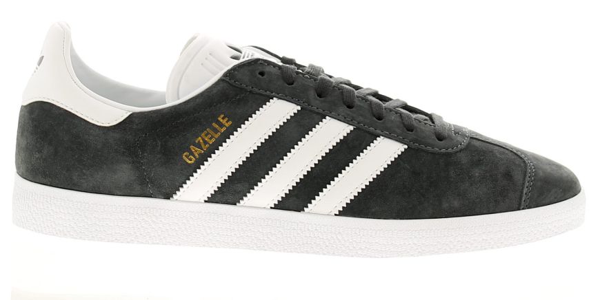 Adidas dark grey gazelle trainers on sale