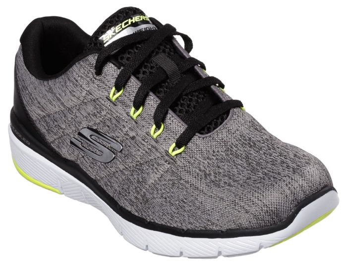 Skechers Flex Advantage 3.0 Grey Black Men S Trainers Wynsors