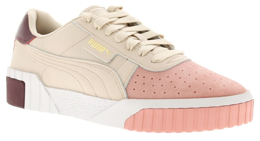 Puma Pm Cali Remix Pastel Parchment Pin Womens Trainers Wynsors