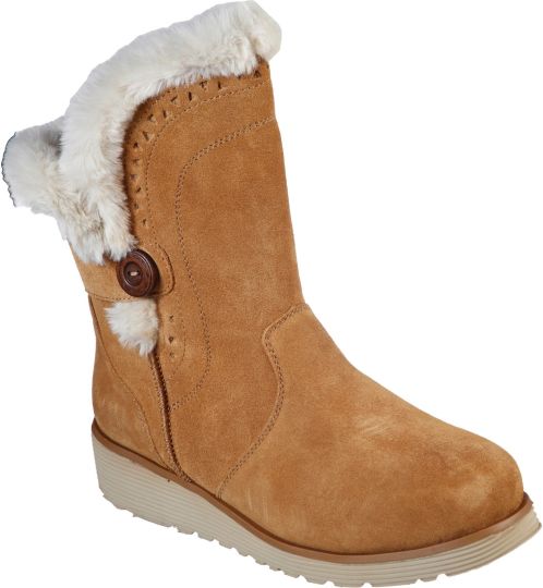 Skechers Keepsakes Wedge Cozy Tan Women S Boots Wynsors