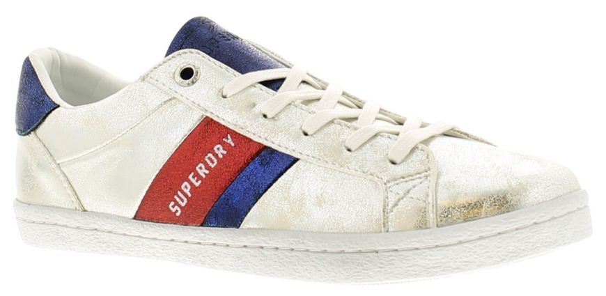 Superdry Priya Sleek Lo Distressed Silver Women S Trainers Wynsors