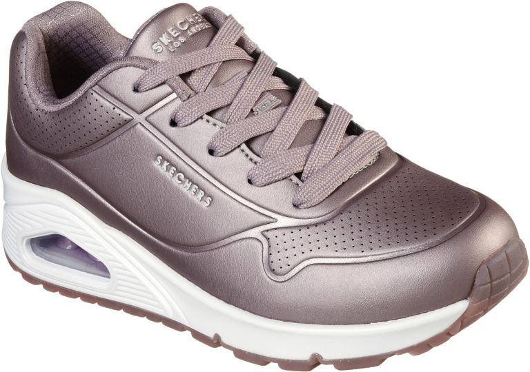 Skechers Uno Rose Bold Pewter Women S Trainers Wynsors