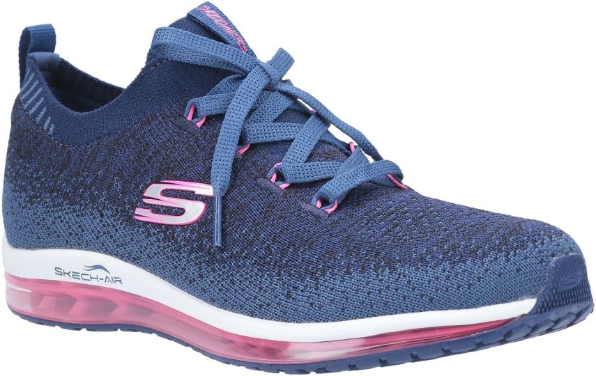 Skechers navy hot pink deals