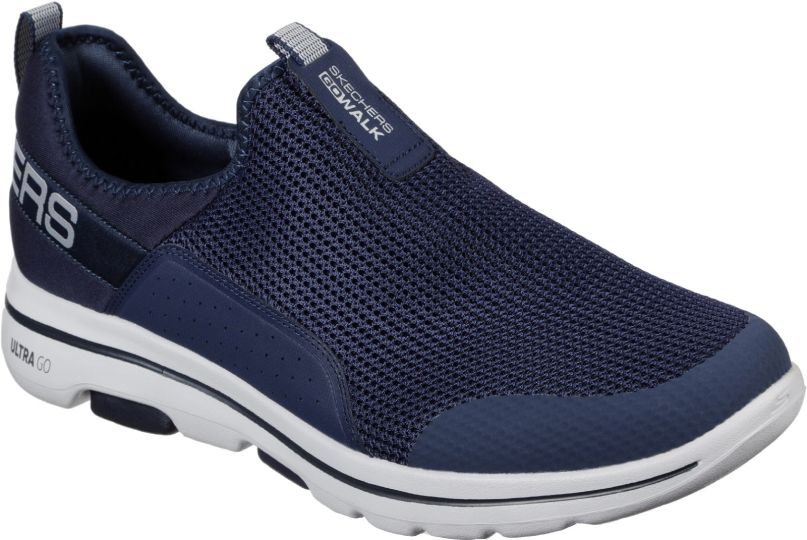 Skechers Gowalk 5 Downdraft Navy Grey Mens Trainers Wynsors