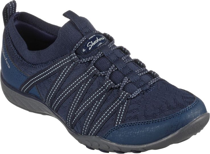 Skechers Breathe Easy First Navy Women S Trainers Wynsors