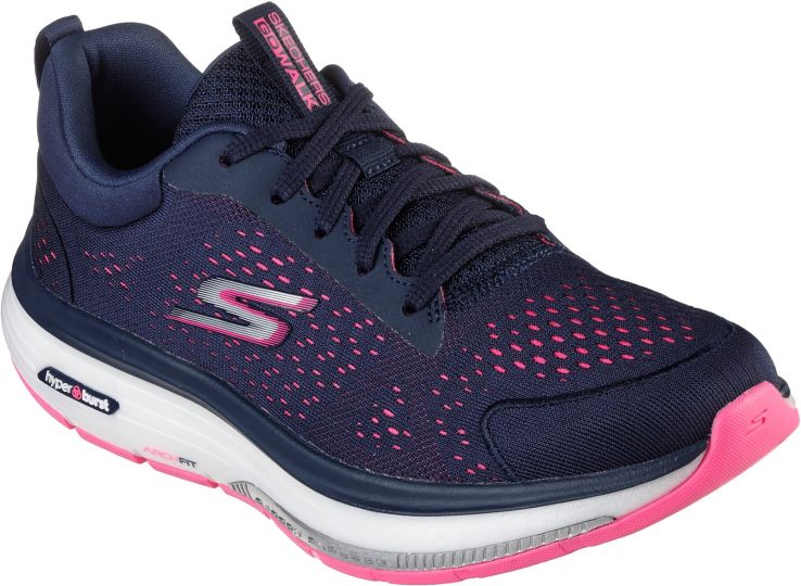 Skechers Go Walk Workout Navy Women S Trainers Wynsors