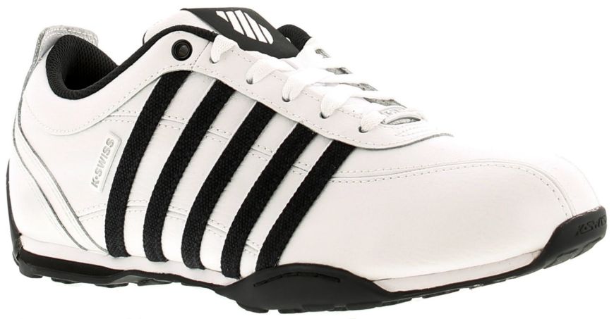 K Swiss Arvee 1.5 White Black Silver Mens Trainers Wynsors