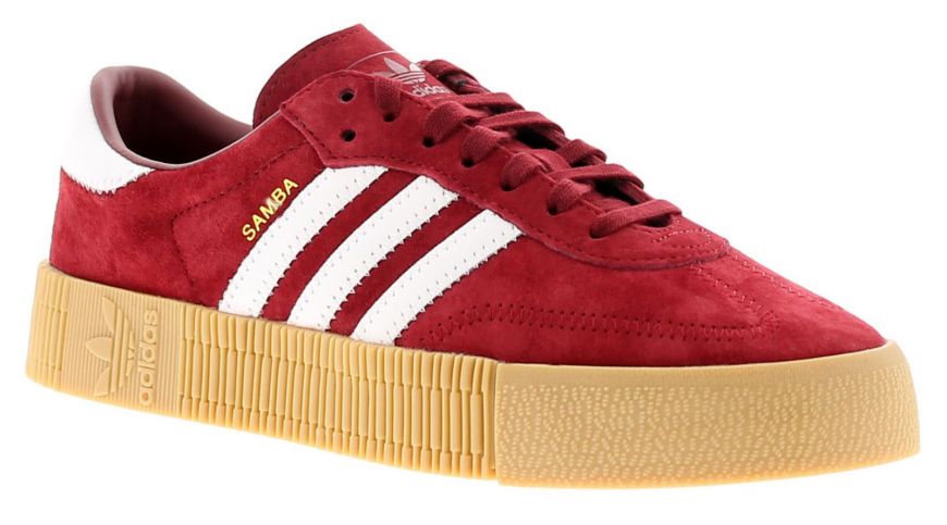adidas red womens trainers