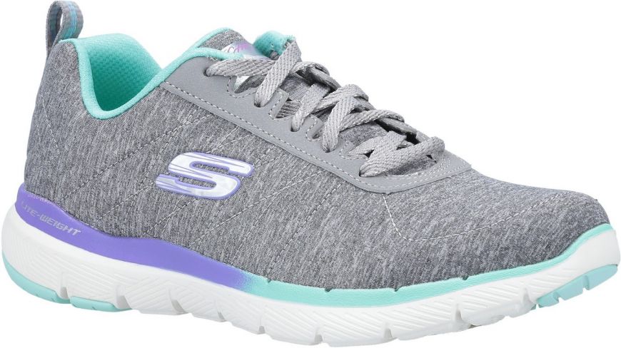 Skechers flex appeal shop 3.0 lace up trainer