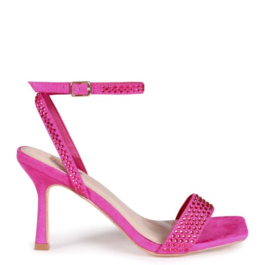 Fuschia barely there on sale sandals