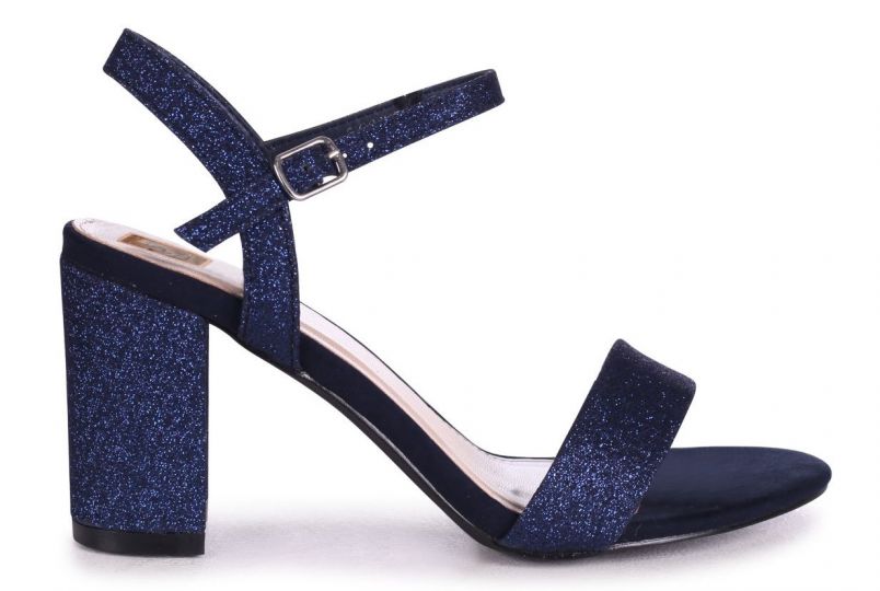 Navy on sale sparkle sandals