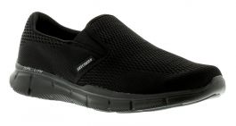 Skechers Equaliser - Double P Black | Mens Trainers | Wynsors